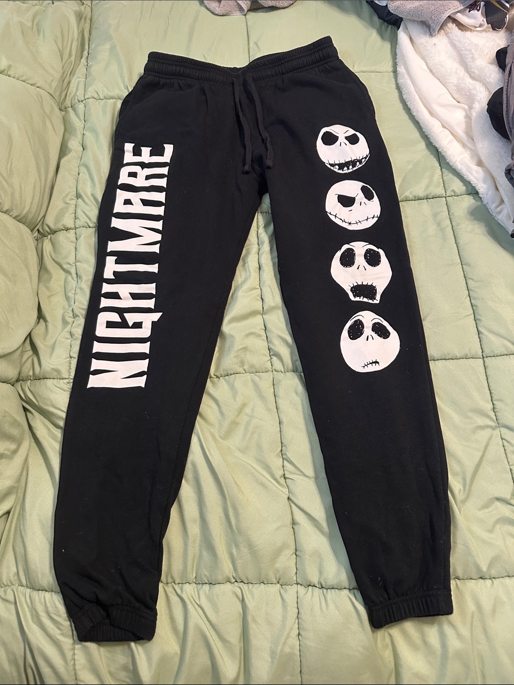 Disney Black 'Nightmare' Jack Skellington Sweatpants